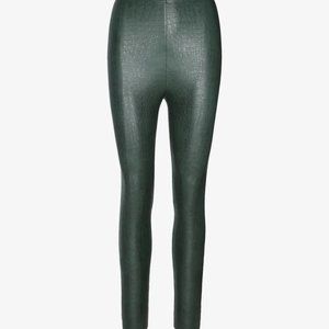 Faux Leather Croc Animal Legging